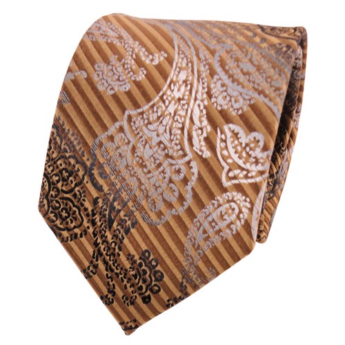 Tigertie seidenkrawatte gold - seidenkrawatte,