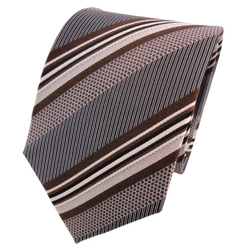 Tigertie seidenkrawatte braun - seidenkrawatte,
