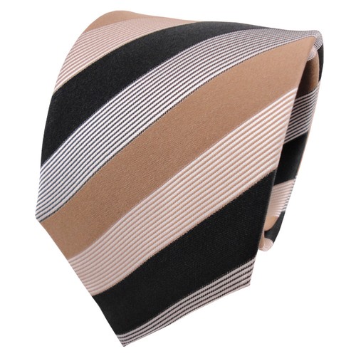 Tigertie seidenkrawatte beige - seidenkrawatte,
