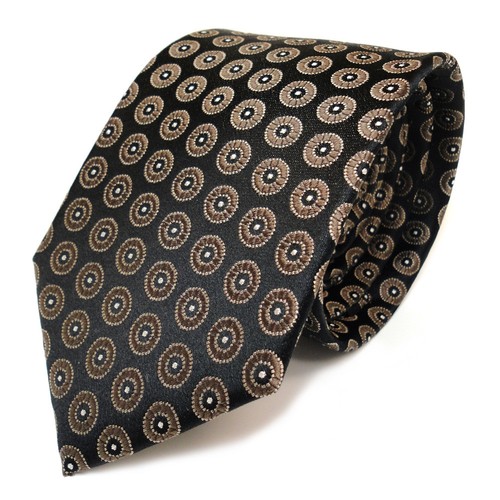 Tigertie seidenkrawatte braun - tigertie,