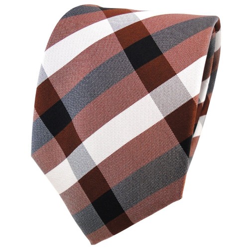 Tigertie seidenkrawatte braun - tigertie,