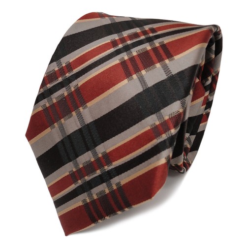 Tigertie seidenkrawatte braun - tigertie,